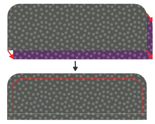 Sew the cuffs together