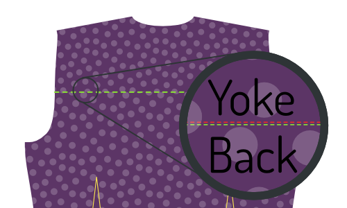 Edge-stitch the yoke