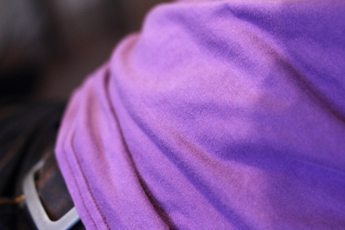 A hem
on a T-shirt, made with a coverlock machine A hem on a T-shirt, made with a coverlock machine