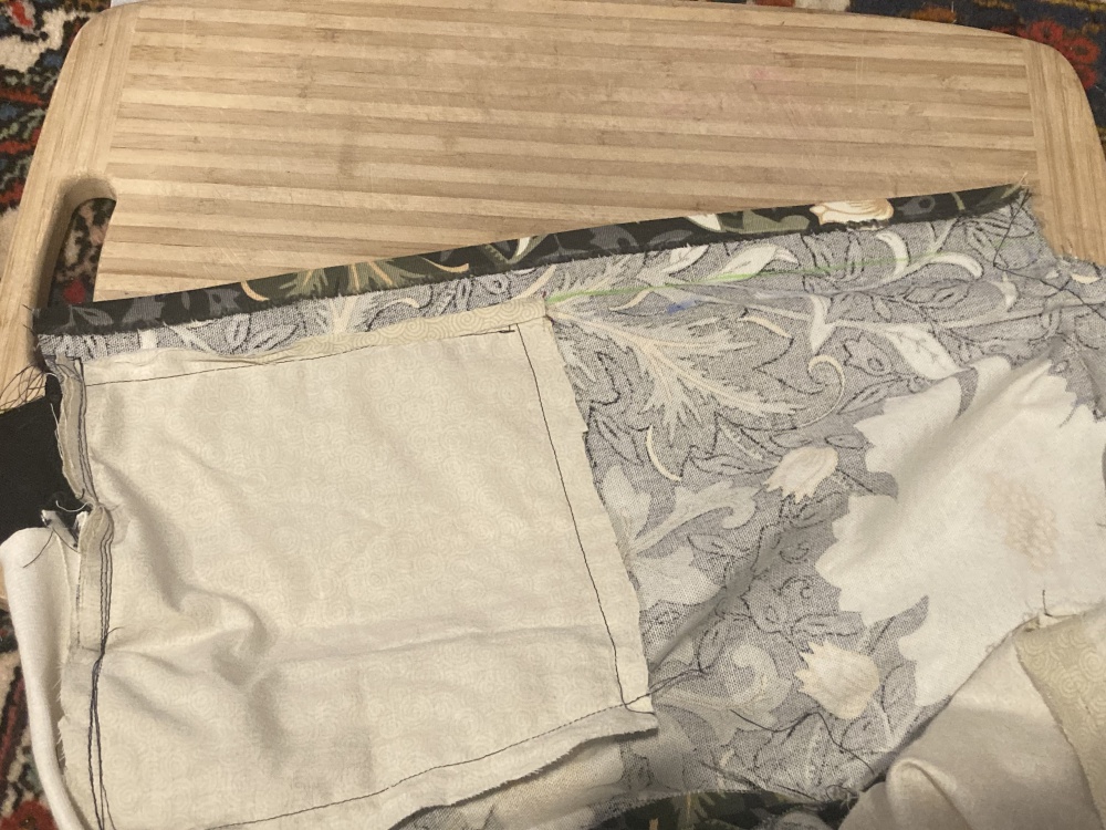 Fold placket at the seam allowance