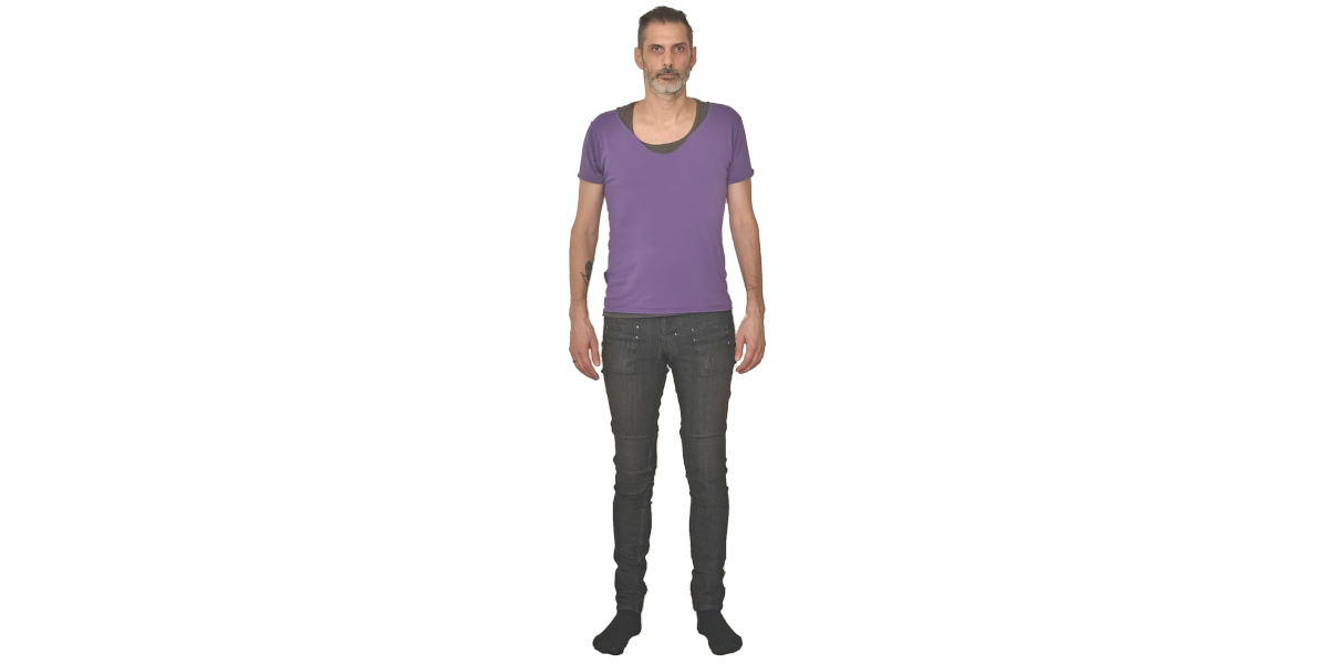 A picture on a
white background makes our life easier A full-body picture of Joost on a white background