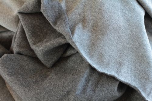 A piece of grey jersey A piece of grey jersey