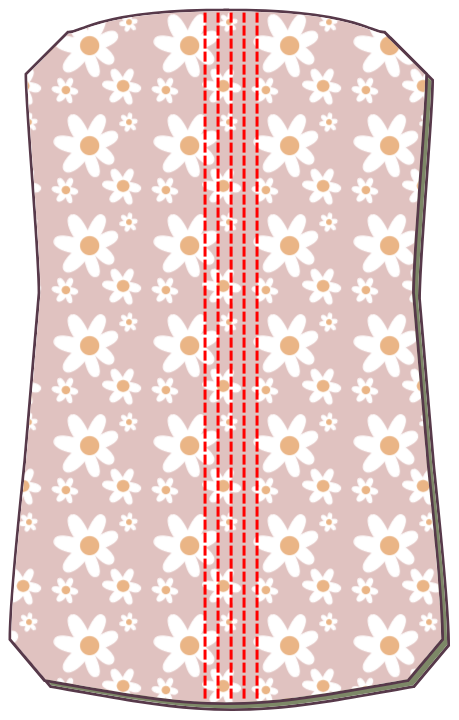 Place outer Panel 1 on core Panel 1, bad sides together