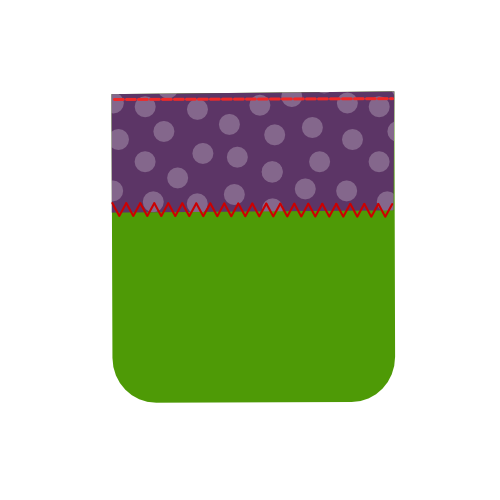 Sew facing to top pocket
bag Sew the facing to the top pocket bag