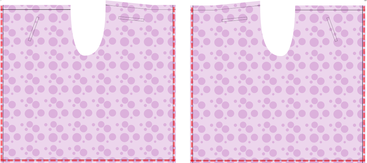 Hem the sides and bottom